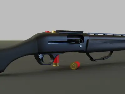 TAC-13 Shotgun Low-poly 3D model