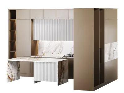 Modern kitchen 31 3D model