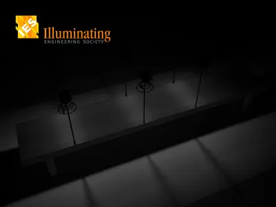 Road urban street light 3D model Solar battery IES Low-poly 3D model