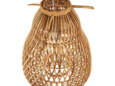 bamboo lamp 36 3D model
