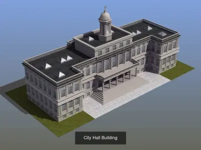Modern Building Collection 02 3D Model Pack