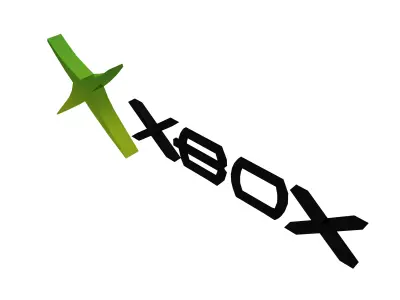 Xbox 2001 Logo v1 004 Free low-poly 3D model
