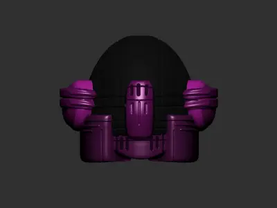 helmet high poly sculpt 3d printable ver 7 3D model 3D model 187