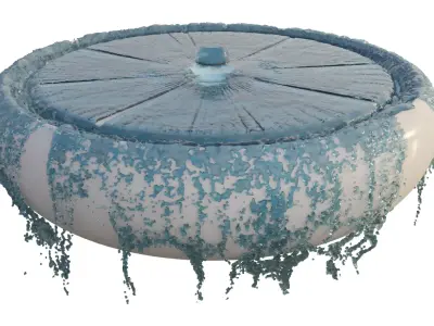 fountain animated 3D model purchase