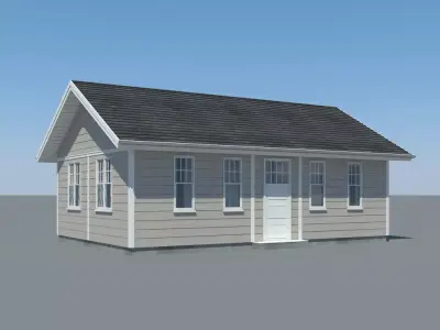 Wooden Cabin 3D model