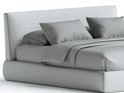 SOHO BED Berto by Castello Lagravinese Studio 3D model