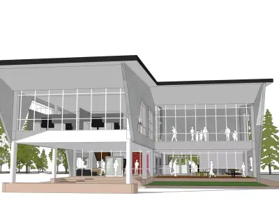 Precast office 3D model