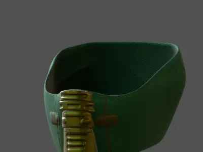 Gas mask helmet 3d model scifi Low-poly  Low-poly 3D model 249