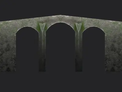 Old Sligachan Bridge Low-poly 3D model