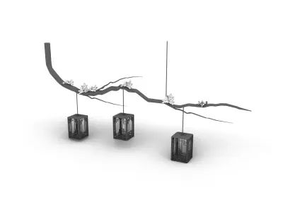 Japanese light 3D model