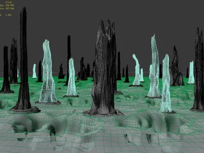 Planet - Ice Cliff 04 3D model