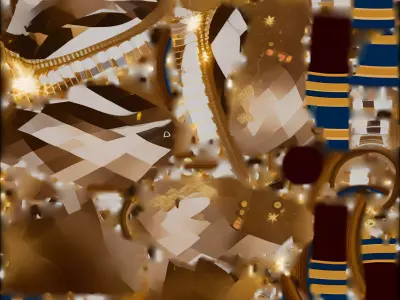 Crystal Cobra Magic Staff 3D Model Ancient Egyptian Scepter Low-poly 3D model