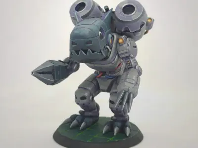 Machineboy miniature 3D print model