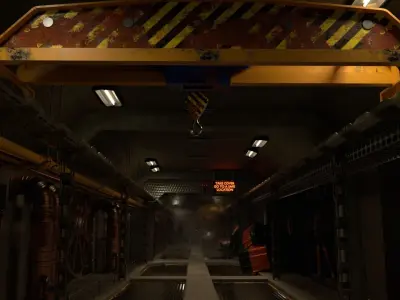 Factory hall 3D model