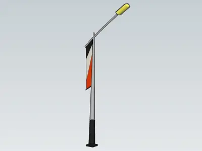 Light Pole Banners 3D model