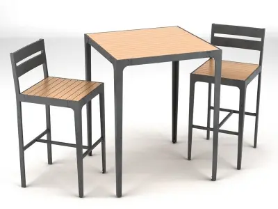 Garden Furniture Set 13 3D model