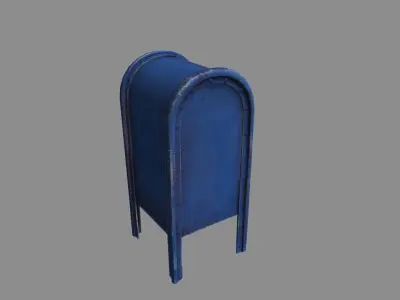 American Mailbox gameready VR AR  Low-poly 3D model