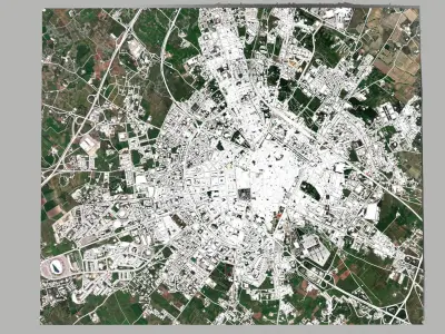 Cityscape Lecce Italy 3D model