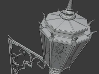 Street light Low-poly 3D model 22