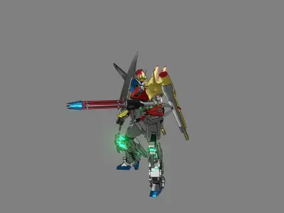 Attacker Gundam 20 3D model