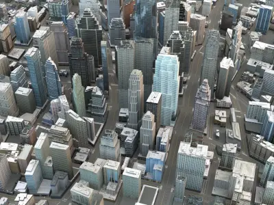 City 101 Low-poly 3D model
