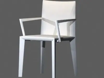  leather arm chair  3D model
