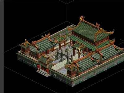 Ancient Architecture 3D model 15