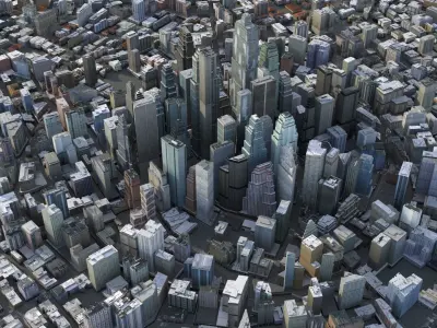 City 95 Low-poly 3D model