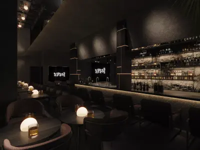   modern bar  3D model