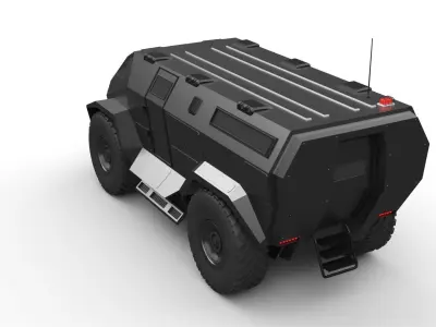 military apc 3D model