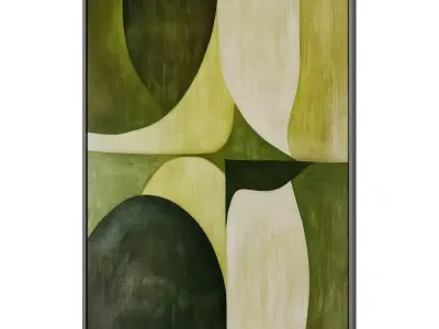 Abstract Painting Frame set 3D model 728
