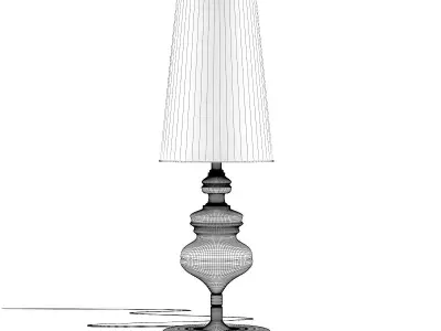 Golden Desk Lamp 3D model