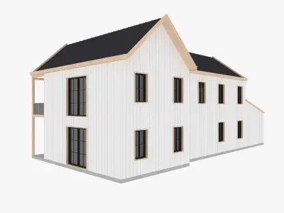 Modern Residential House 5 Low-poly 3D model