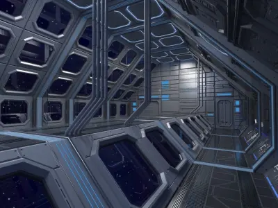 Sci fi Interior 4 3D model