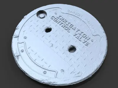 Irrigation Control Valve Utility Cover 3D model