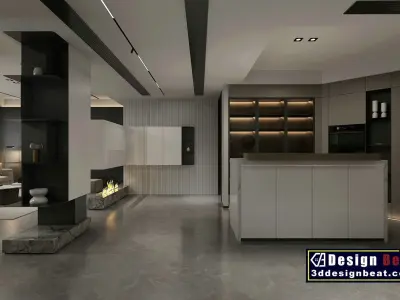 Living room 8 3D model purchase