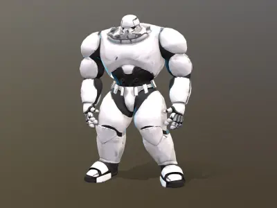 stomtobt003 humanoid robot Low-poly 3D model