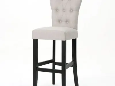 Schiller Pub Bar Stool High Tall Chair -- 2  Colour 3D model