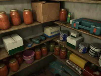 Post Soviet Corridor and Balcony  - UE5 3D model