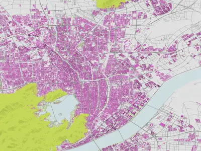 Hangzhou City urban planning maquett  building  3D Topography  3D model