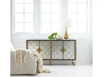 Dark Wood Melange Classic Credenza 3D model