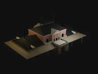 Old Taipei station 3D model