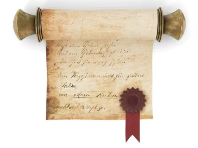 Ancient Scroll 3 3D model