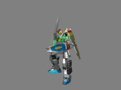 Attacker Gundam 2 3D model