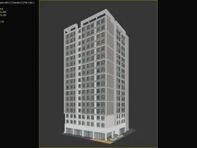 building apartment 3D model purchase