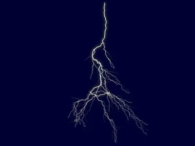 Realistic 3D Lightning CA-20 3D model