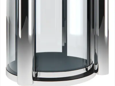 Metal detector safety cabin 3D model