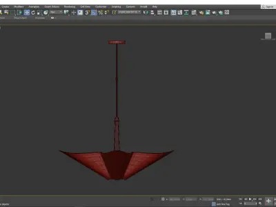  Kirigami 4 Light Adjustable Pendant Light Low-poly 3D model