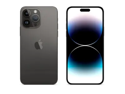 iPhone 14 Pro Max Space Black 3D model