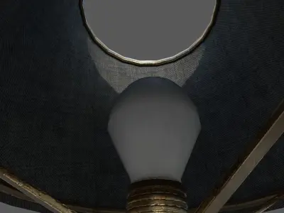 room lamp low poly pbr ready Low-poly 3D model